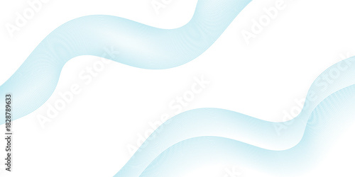 Abstract wave element for design. Digital frequency track equalizer. Stylized line art background. Vector illustration. Wave with lines created using blend tool.
