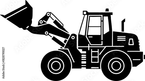 Front End Loader Icon for Construction and Heavy Industry