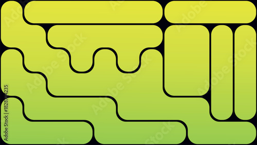 Abstract geometric grid pattern with vibrant color accents