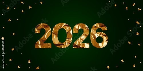 Luxurious 2026 New Year Banner
