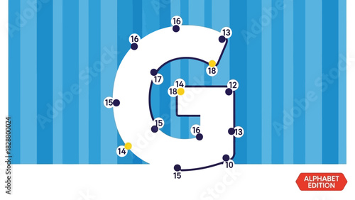 Connect the Dots Letter G Puzzle Educational Alphabet Activity