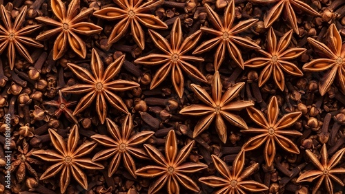 star anise on the ground