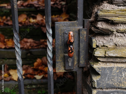old rusty lock