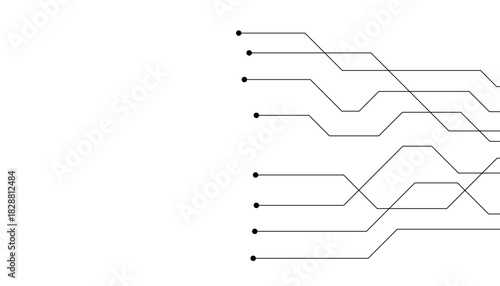 Abstract futuristic circuit board Illustration, Circuit board with various technology elements. Circuit board pattern for technology background. Vector illustration