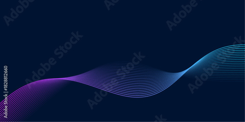 Futuristic Particle Wave Background with Neon Gradient