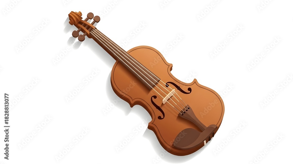 Fototapeta premium violin isolated on white