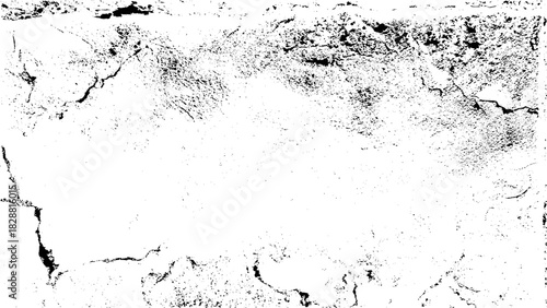 White old concrete wall grunge texture. Distressed black grunge texture. Vector illustration.