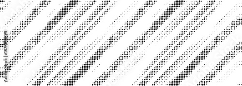 Grunge halftone diagonal scratch background. Fading grit noise texture. Dotted pop art sandy wallpaper. Retro pixel backdrop. Anime or manga style comic overlay. Vector slanted halfton glitch template