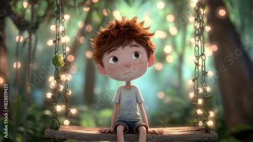 Conceptual illustration of emotions in stasis with calm mental freeze and muted inner states.