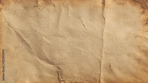 Old paper vintage texture surface background. Brown paper crumpled texture