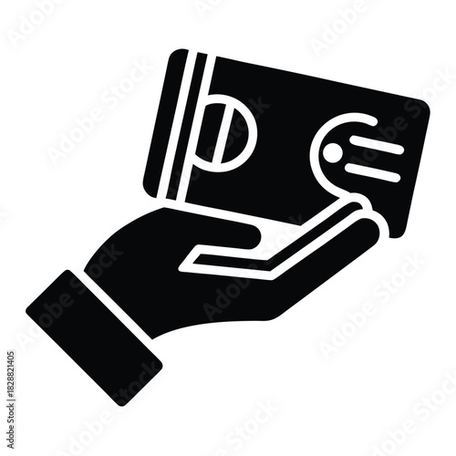 Payment euro transaction financial minimal geometric business vector icon