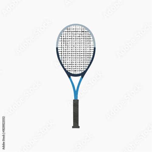 Isolated Tennis Racket Illustration for Sports and Recreational Activities