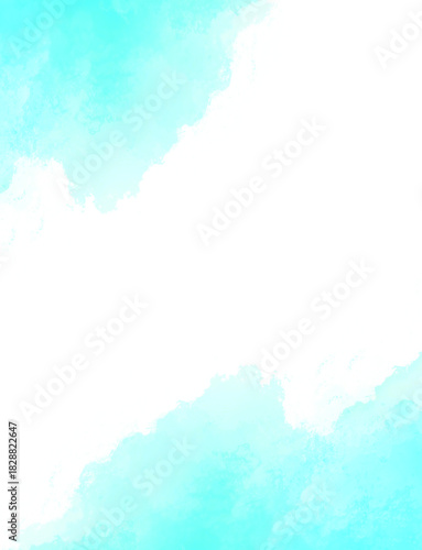 Wallpaper Mural Abstract pixelated watercolor wash background in cool blue and teal tones Torontodigital.ca