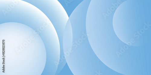 Abstract circle blue white gradient desktop wallpaper vector. Monotone Gradient blue white Digital technology background. Abstract circle shape blue white gradient desktop wallpaper background vector
