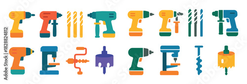 Colorful Power Tool Icons