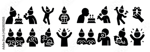 Birthday Icons Grid