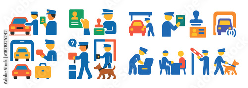 Border Checkpoint Icons