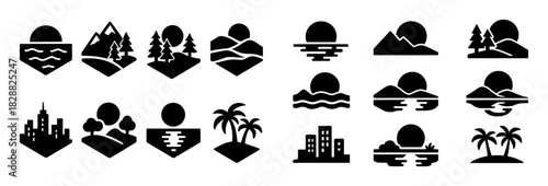 Minimal Isometric Landscapes