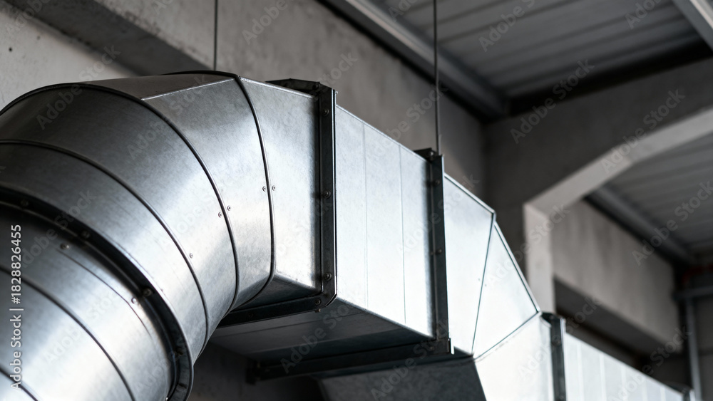 Fototapeta premium Industrial ventilation duct close-up