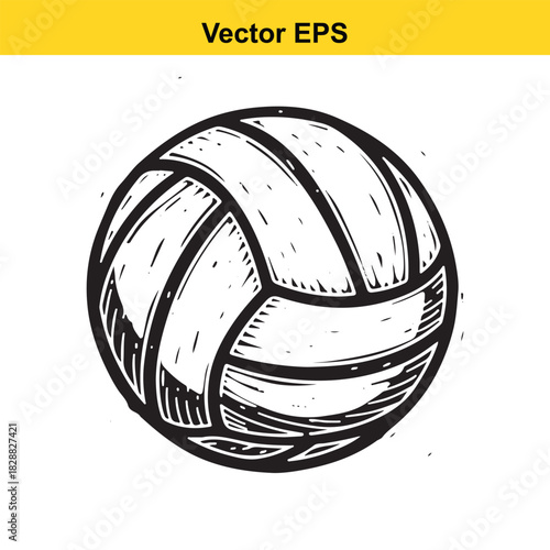 Stylized illustration of women's straw hat, handbag and fabric