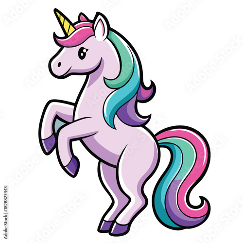 Cute cartoon horse mammal with a flowing mane holding a blank sign, perfect for vector illustration or a tribal tattoo design