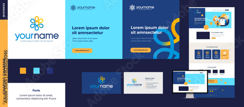 Modern Abstract graphic charter Business Communication