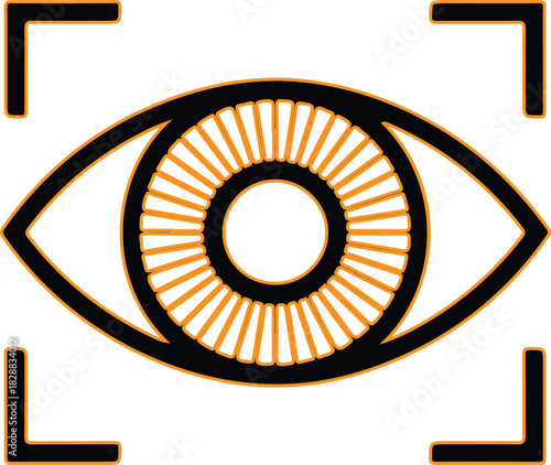 Eye scanning with digital focus square