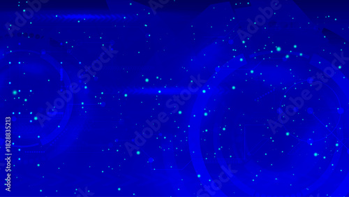 Abstract background, technology theme Abstract blue hexagon futuristic background for design works. Science and technology. 