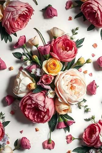 Vibrant Floral Arrangement A Stunning Bouquet of Colorful Blooms.