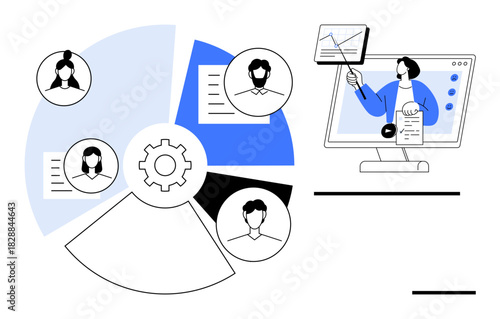 Team collaboration. Digital tools supporting team collaboration and data sharing. Team collaboration for virtual meetings, training, and project management. For business, education, teams, workflow