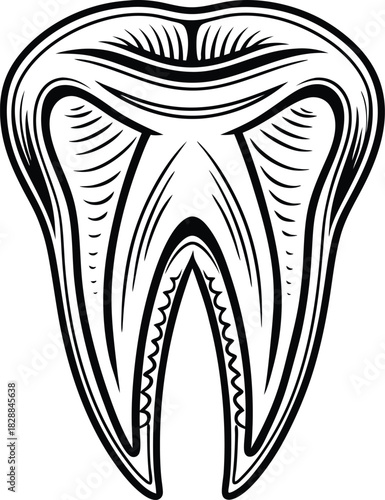 painful cavities silhouette