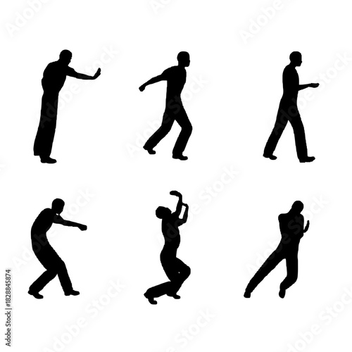 vector silhouettes of people