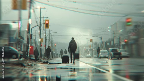 Distorted Reality - A Journey Through Glitchy Cityscapes.