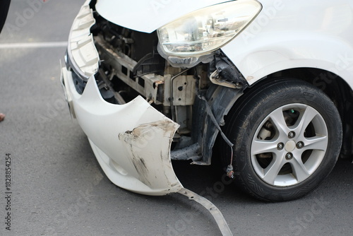 Front Car Get Damaged By Accident