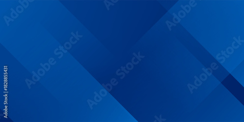 Abstract blue background with glowing geometric lines. Modern blue gradient square shape design. Futuristic technology concept. Suit for brochure,