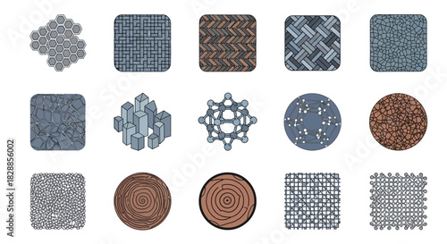 Collection of Abstract Textures and Patterns.