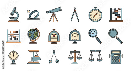 Collection of Science and Education Tools and Instruments.