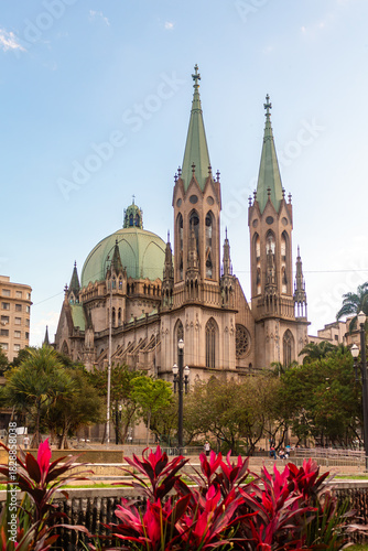 Cathedral of Sé, São Paulo travel destination.