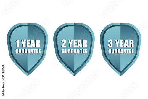 One year guarantee. Two year guarantee. Three year guarantee. Vector shield set. Free Download One year guarantee. Two year guarantee. Three year guarantee. Vector shield set. - GFXLoad