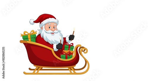 Santa claus with gifts