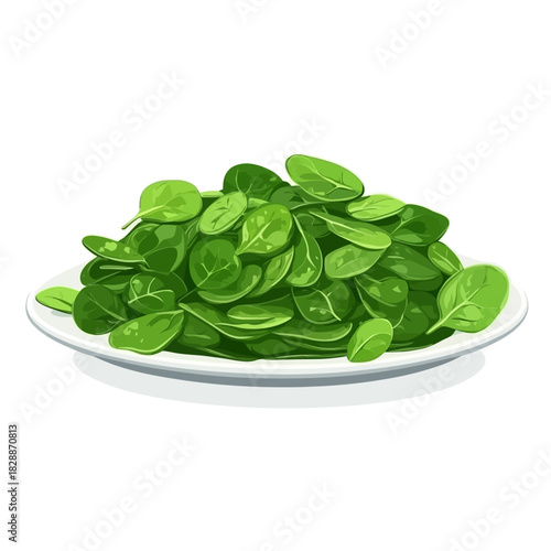 Japanese spinach isolated 