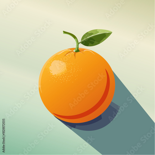 orange fruit vector illustration