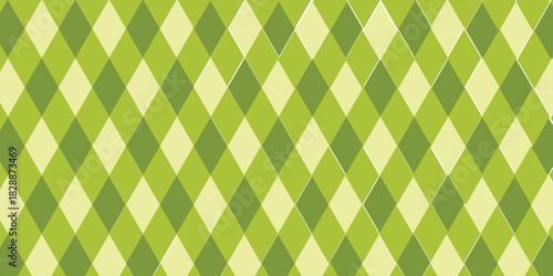 Checkered green picnic plaid texture. Diagonal gingham or vichy pattern. Tablecloth, blanket, basket napkin or towel print. Wrapping paper or textile design.eps10