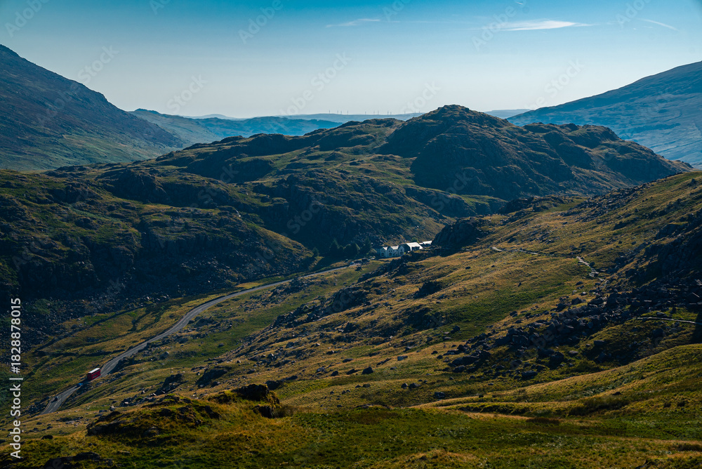 Naklejka premium View from Mount Snowdon in Wales
