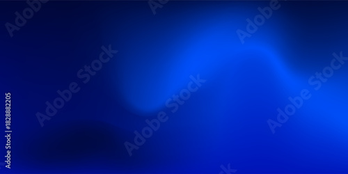 Deep blue ocean gradient wallpaper. Abstract deep dark navy underwater background. Night sky and deep water surface design. Blur sea backdrop for presentation, brochure, poster, banner. Vector
