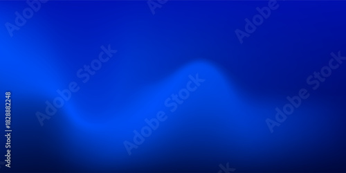 Deep blue ocean gradient wallpaper. Abstract deep dark navy underwater background. Night sky and deep water surface design. Blur sea backdrop for presentation, brochure, poster, banner. Vector