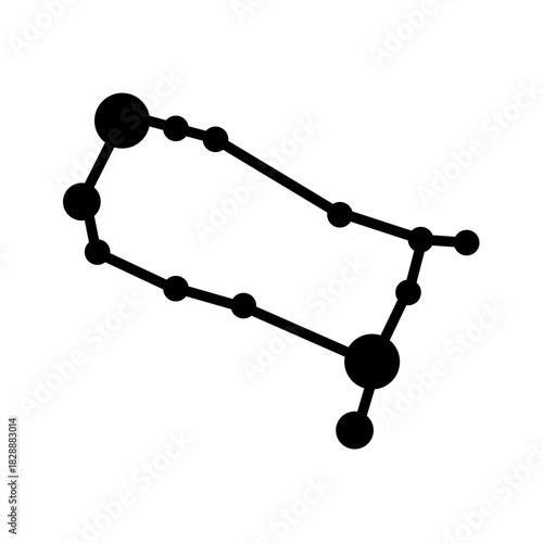 Gemini Zodiac Constellations. Vector Image