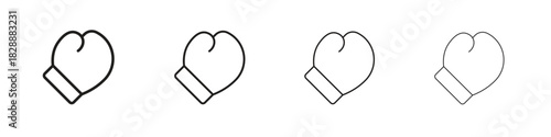 Boxing glove icons. premium symbol. Vector sign icon logo template.