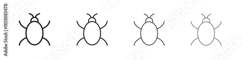 Bug icons. premium symbol. Vector sign icon logo template.