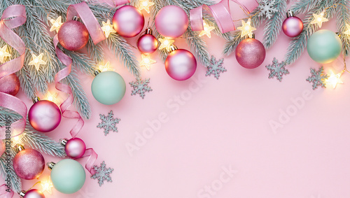 pastel christmas background